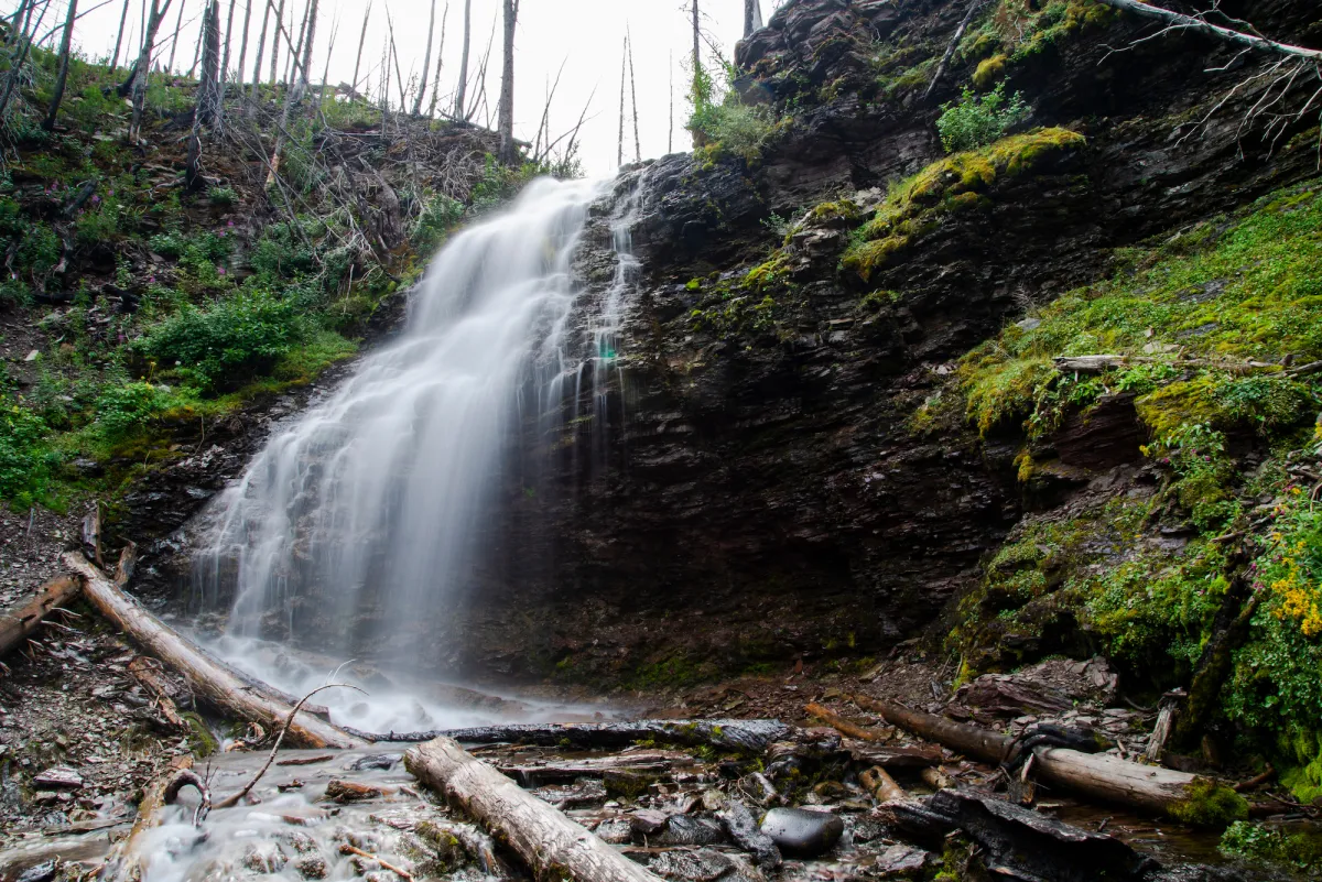 Hiking waterfall online